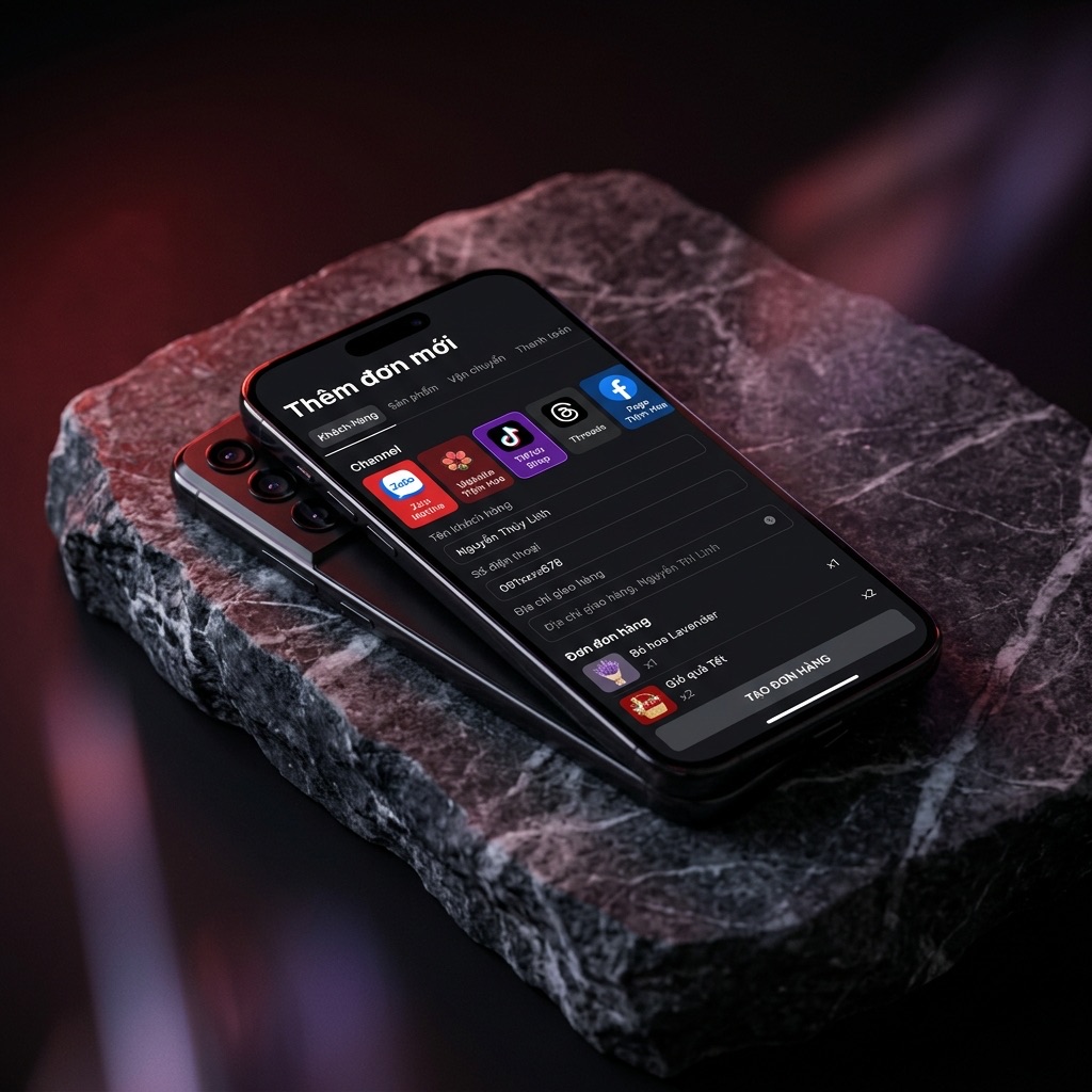 Quản Lý Tiệm Hoa Smart — thêm đơn đa kênh