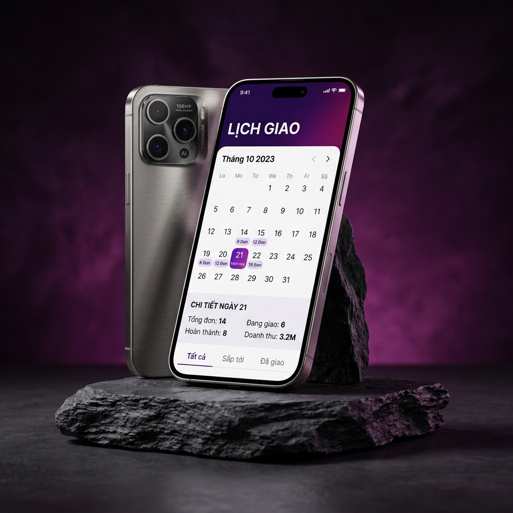 Quản Lý Tiệm Hoa Smart — lịch giao hàng